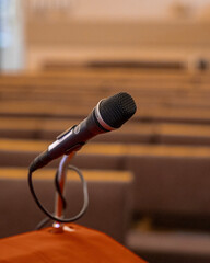 microphone on stage