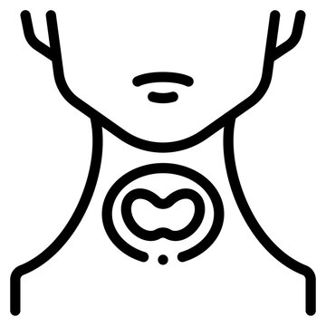 endocrine outline icon