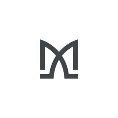 M Elegant Logo Design