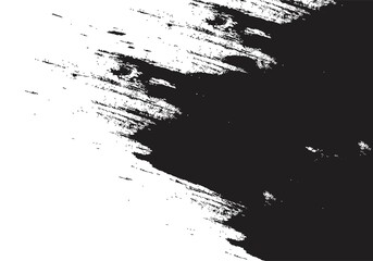 Black grunge brush stroke texture design