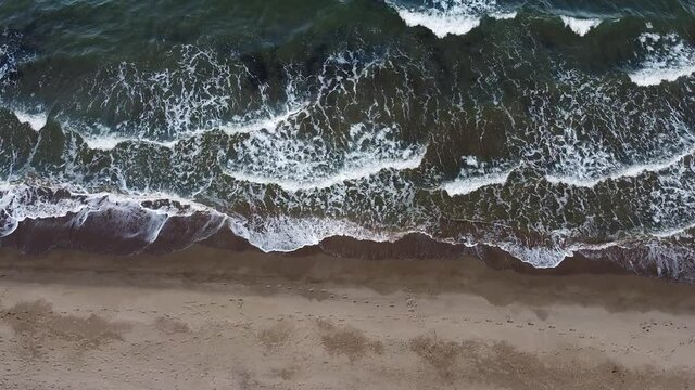 drone shots flying over beach and sea