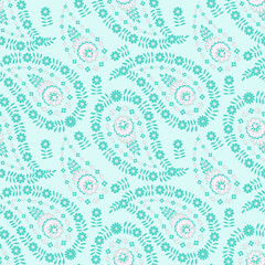 Paisley seamless vector pattern for fabric design.