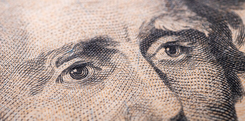 Close up of U.S. Dollar Currency