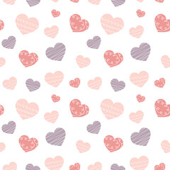Romantic seamless pattern for Valentine s Day