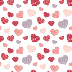 Romantic seamless pattern for Valentine s Day