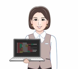 事務員の女性