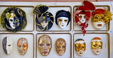 Rolgordijnen Schedel Decoratieve maskers
