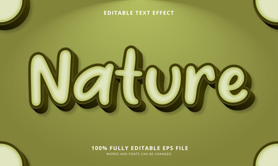 Nature text style - Editable text effect