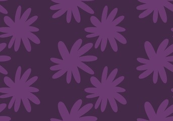 Fototapeta na wymiar Floral simple seamless pattern with flower for fabrics and textiles and packaging 