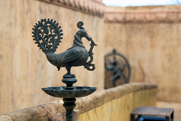 Indian traditional samai figure or samayee, a typical form of diya usually made of brass