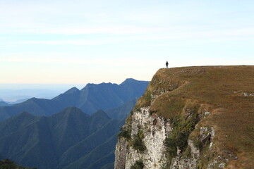 turista não identificado no Cânion Montenegro, em São José dos Ausentes