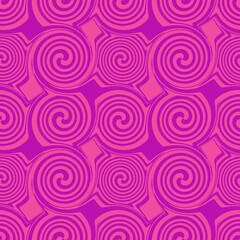 Seamless pattern with spiral for fabrics and textiles and packaging and gifts and cards and linens 