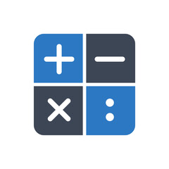 Obraz premium Math icon vector graphic