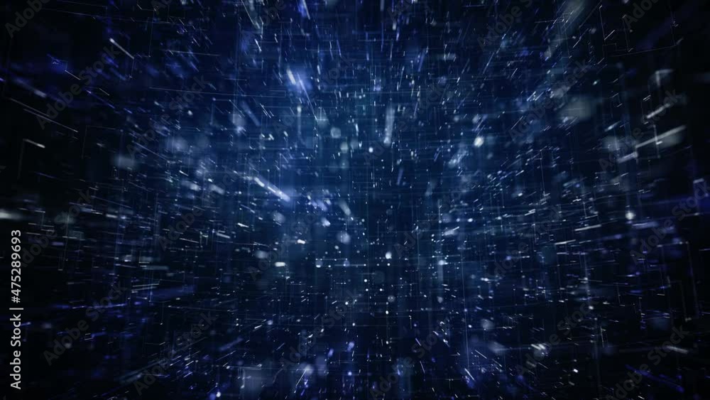 Poster abstract digital data technology background loop/ 4k animation of an abstract high technology wallpa