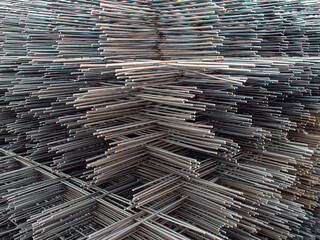 Batch reinforcing construction mesh made of stainless steel