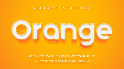 Orange editable text effect style template