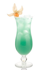 cocktail with lime and mint