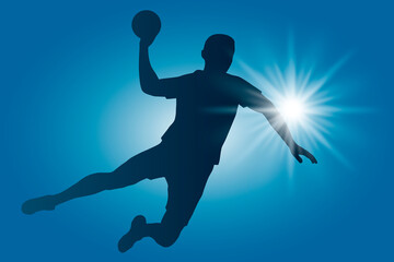 Fototapeta na wymiar Handball sport - 43