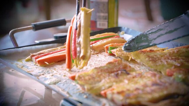 broiled skewers in the traditional Korean style.