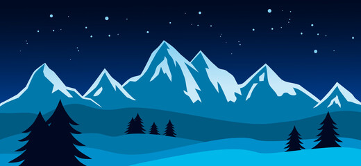 Fototapeta premium Mountains graphic in vector quality.
