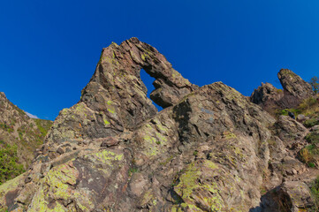 rocks in the mountains
