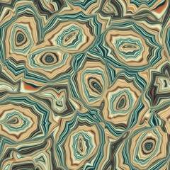 Seamless banded agate geode marble rock surface pattern design for print. High quality illustration. Infinite continuous repeat of agate mineral stone abstract wallpaper design.