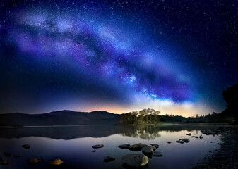 Milky Way Rising over a Lake