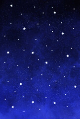 背景素材_水彩テクスチャ_星空