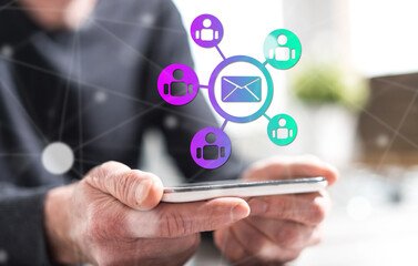 Concept of email marketing