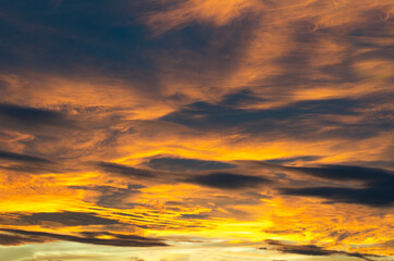 Fototapeta na wymiar Sunset. Clouds sun sky. Evening sky. Sunrise rays