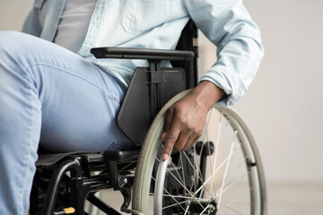 Obraz premium Health problems, sequelae of injury and paralysis. Medical care from patient and lifestyle