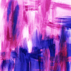 Abstract Pink and Blue Watercolor Wall Art Background