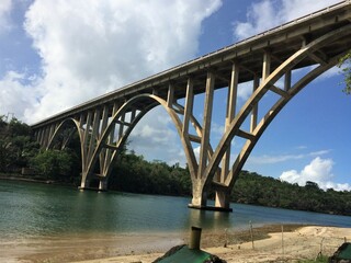 Bridge across river in Cuba