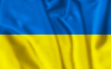 Ukraine flag. Ukraine waving flag for Independence day.