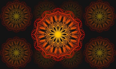 Stylish Mandala Pattern Design Illustration