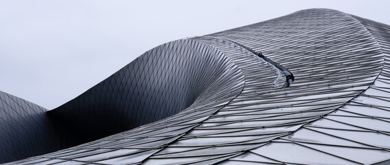 abstract background with the roof of a building