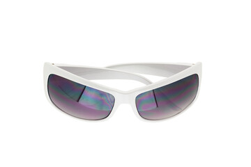Pair of sunglasses on a white background.