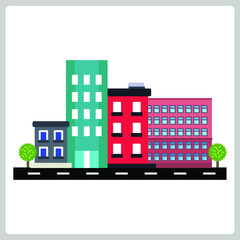 Vector illustration for Office Complex EPS10