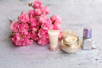 Natural Anti-Aging Cream and Serum with Bulgarian Rose 