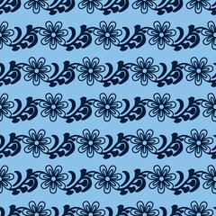 Vintage Abstract Seamless Floral Pattern