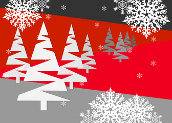 red christmas tree