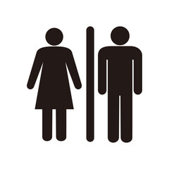 toilet icon vector illustration symbol on white background