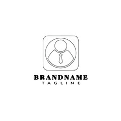 avatar logo concept design template vector illustration