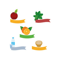 vector vegetables with composition of health and benefits color icons