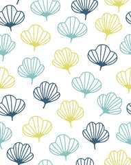 北欧風の花のシームレスパターン