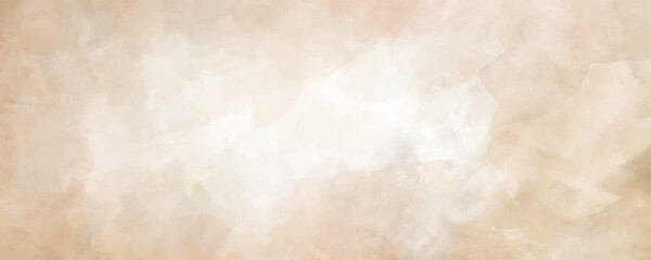 Vector watercolor texture old paper background. Painted illustration. Grunge template. Watercolor background texture. Aged wallpaper for card. Vintage. Handmade textured backdrop.