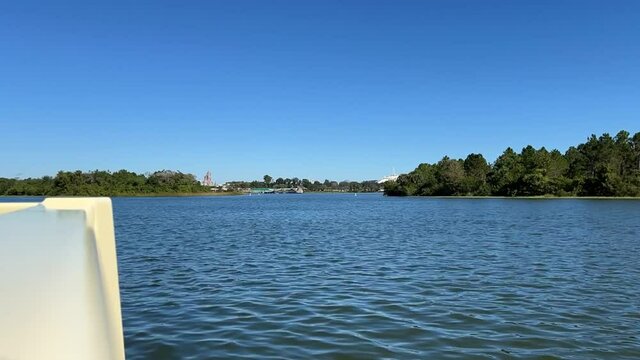 Timelapse of the ferry boat ride at Magic Kingdom.