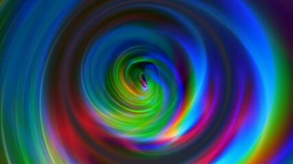 Obraz premium Abstract multicolored neon glowing background with spiral