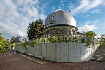 Brno Observatory and Planetarium nad clear sky
