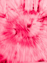 Red Tiedye Tiedye Ikat Watercolour Surface. Dress